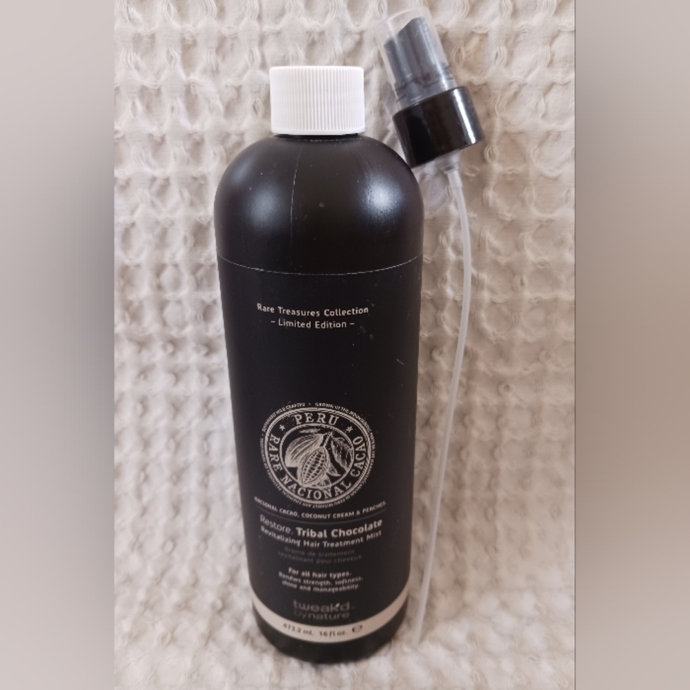 Tweak'd By Nature Tribal Chocolate Revitalizing Hair Treatment Mist 16 oz + Pump - Picture 2 of 11